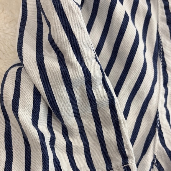 Zara Blue and White High Waist Shorts size 11/12 years - Picture 6 of 7